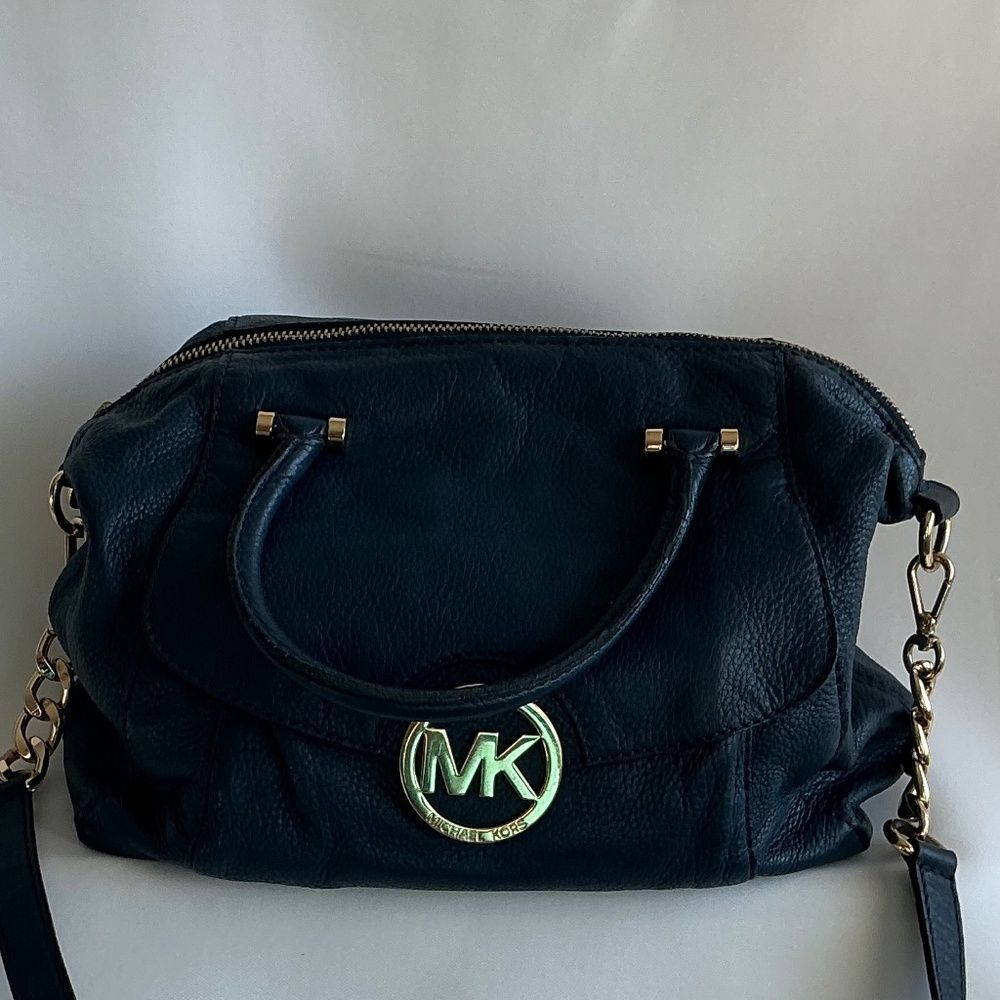 Michael Kors Navi Blue Satchel - Picture 2 of 15